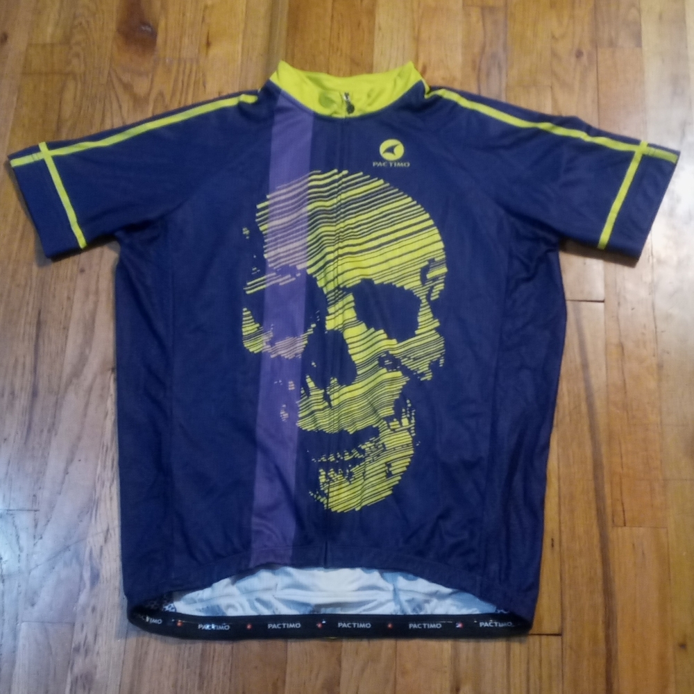 Pactimo Skull Cycling Jersey Design By Leif Jones Bike Rare Limited Edition